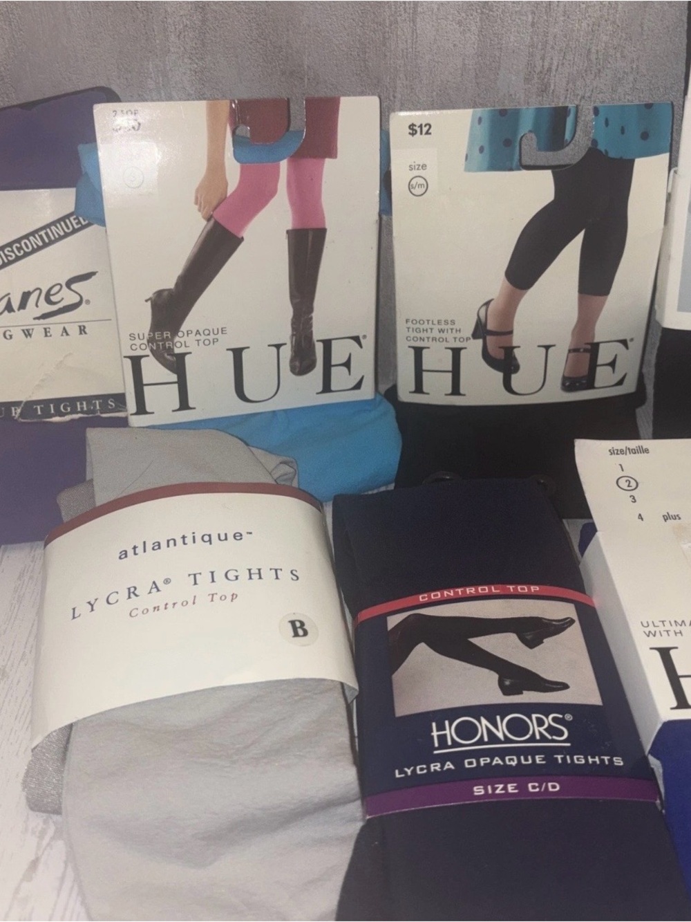 Huge Lot of 10 Women’s TIGHTS Size S & M, some vintage, diff styles & colors NEW